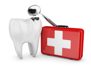 Picture of a dental emergency kit